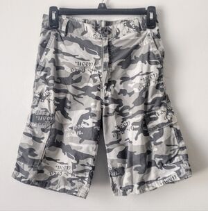 U.S. Polo Assn Boys Grey Camouflage Cargo Shorts Size 14